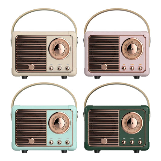 Bluetooth Compact Retro Speakers with Radio - Techope