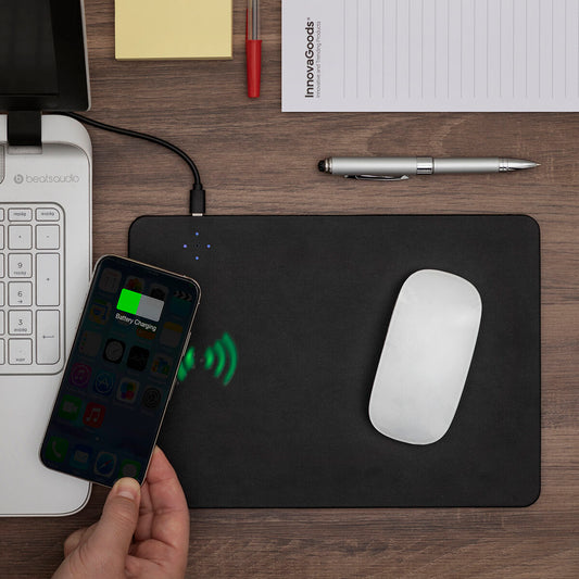 2-in-1 Mouse Mat with Wireless Charging Padwer InnovaGoods - Techope